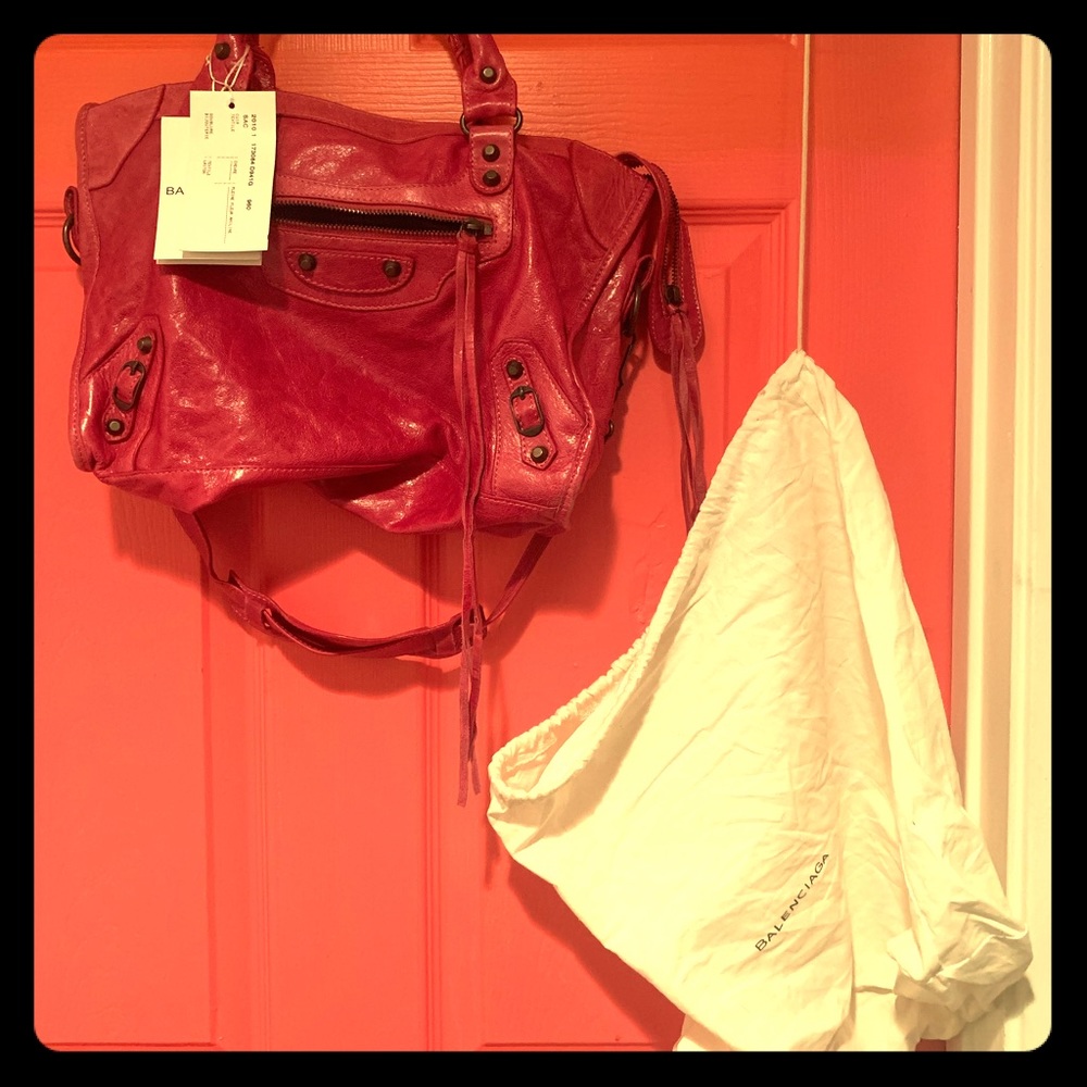 Pink Balenciaga bag